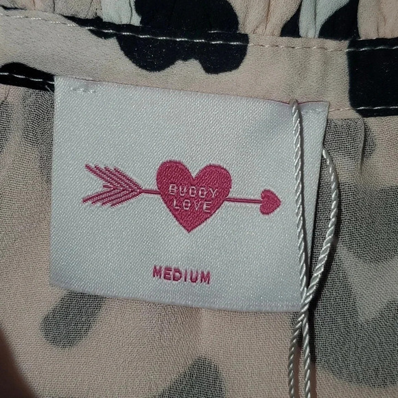 Buddy Love Cheetah Long Sleeve Mini Dress Size M NWT - Picture 2 of 8